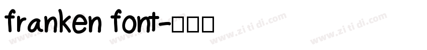 franken font字体转换